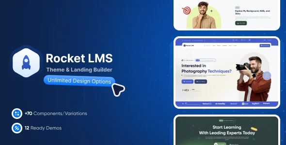 Rocket LMS 主题和登陆页面构建器 v2.0.1免费下载