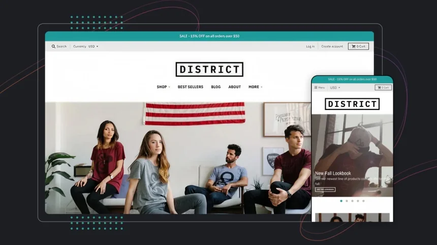shopify 主题:district免费下载