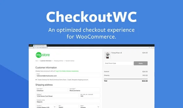 CheckoutWC v10.2.5 - 针对 WooCommerce 优化的结帐页面