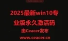 win10专业版永久激活码2025年Windows 10永久激活码汇总