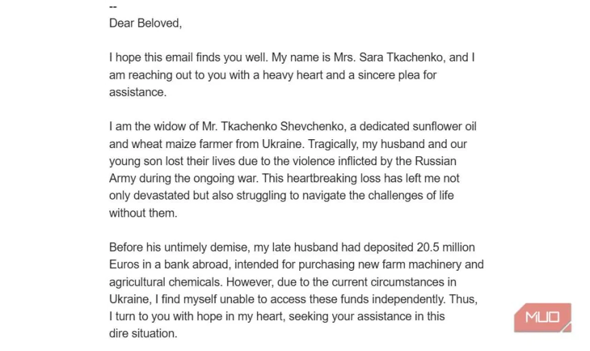 I get these emails every week, but they&#039;re actually a scam