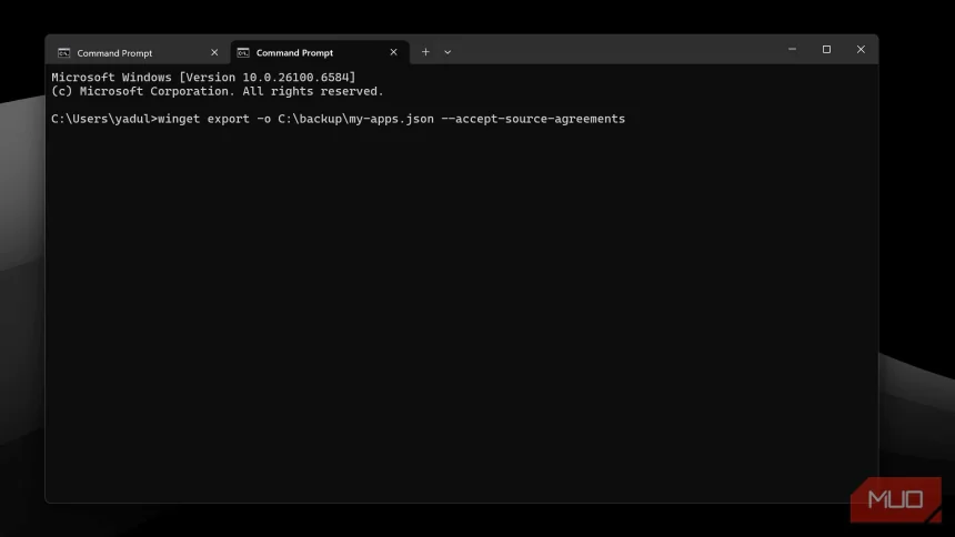 I rebuilt my Windows setup in minutes using Winget&#039;s export and import commands