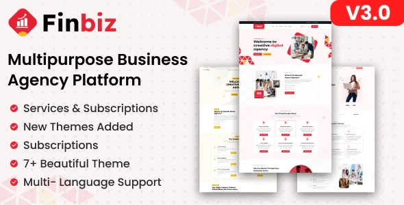 FinBiz v3.0.0 - Multipurpose Business Agency Platform