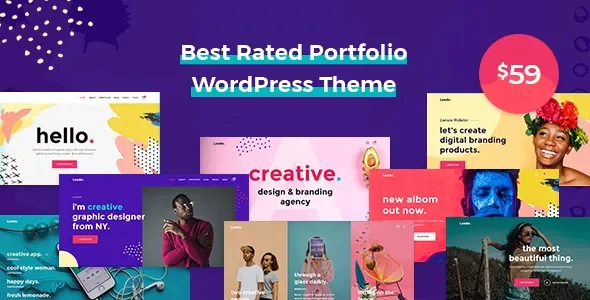 Leedo - Modern, Colorful & Creative Portfolio WordPress Theme v2.0.2