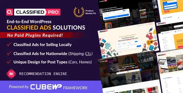 ClassifiedPro - Local Classifieds Ads WordPress Theme v1.0.12