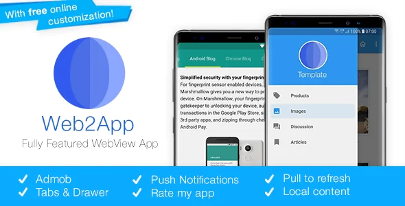Web2App v3.3 - Quickest Feature-Rich Android Webview