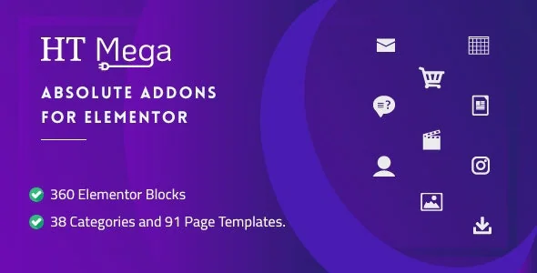 HT Mega Pro v1.9.2 – Absolute Addons for Elementor Page Builder