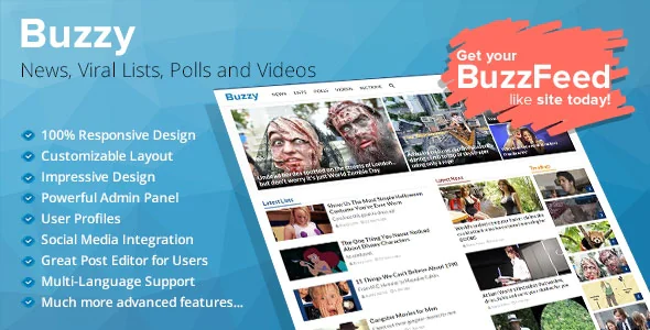 Buzzy v2.5 - News, Viral Lists, Polls and Videos
