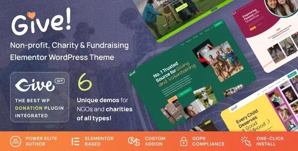 Give v1.0.9 - NGO &amp; Charity WordPress Theme