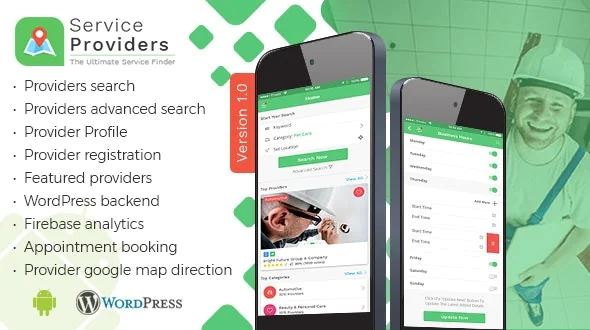 Listingo v8.0 - Service Providers, Business Finder Android Native App
