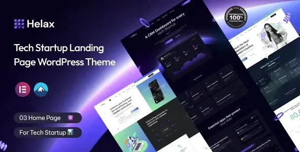 Helax v1.0.3 - Tech Startup WordPress Theme