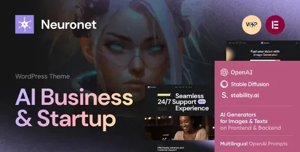 Neuronet v1.7 - AI Business &amp; Startup WordPress Theme