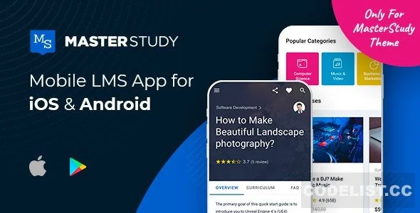 MasterStudy LMS Mobile App v1.1.0 - Flutter iOS & Android
