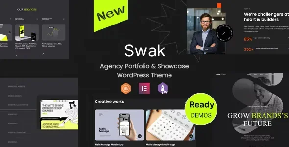 Swak v1.0.2 - Agency Portfolio & Showcase WordPress Theme