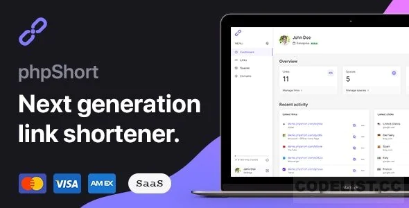 phpShort v1.1.0 - URL Shortener Platform - nulled