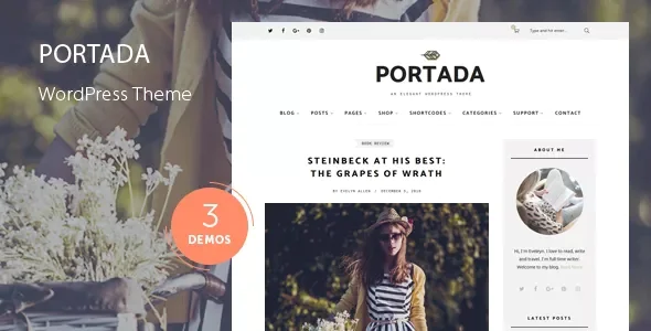 Portada - Blog WordPress Theme v2.4