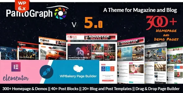 PantoGraph - Newspaper Magazine Theme v6.6.2
