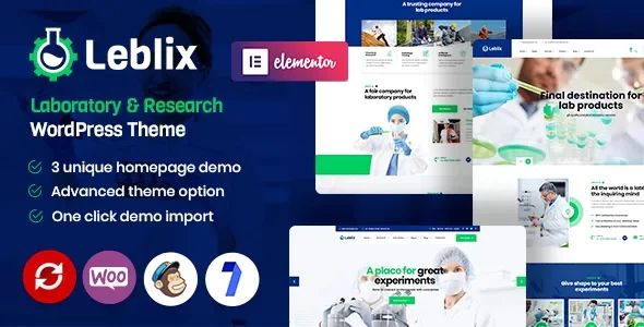 Leblix - Laboratory & Research WordPress Theme v2.1