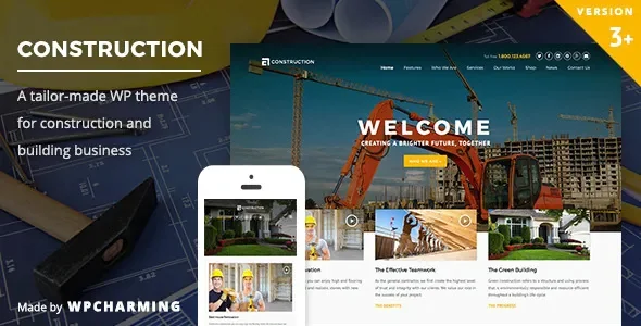 Construction WordPress Theme v3.9