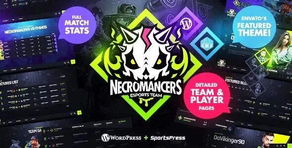 Necromancers - eSports & Gaming Team WordPress Theme v1.6.0