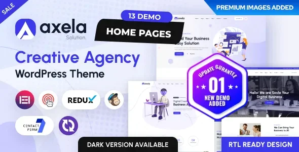 Axela - Creative Agency & Portfolio WordPress Theme v1.1.5