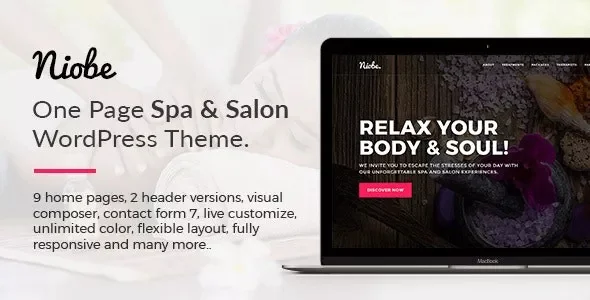 Niobe - Spa & Salon WordPress Theme v1.2.8