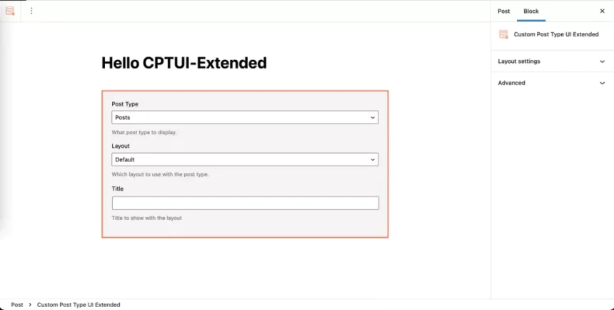 Custom Post Type UI Extended v1.11.2
