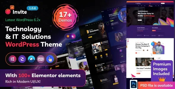 Invite - IT Solutions & Technology WordPress Theme v1.0.9