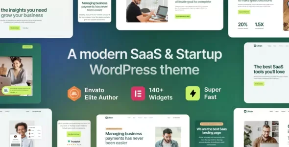 Ultran - SaaS & Startup WordPress Theme v1.0.1