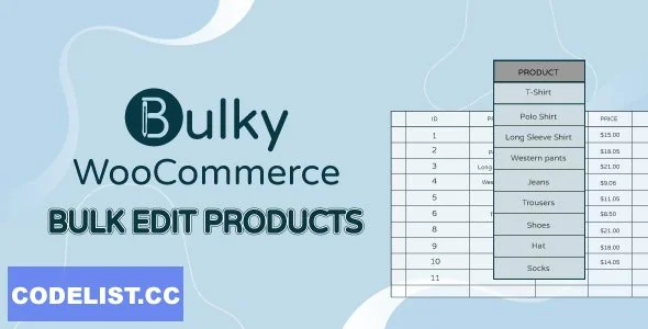 Bulky v1.3.6 - WooCommerce Bulk Edit Products, Orders, Coupons