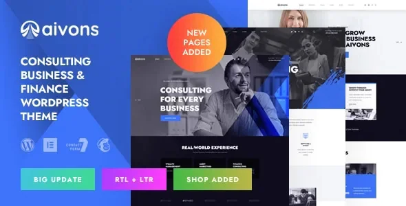 Aivons - Business Consulting WordPress Theme v1.2.1